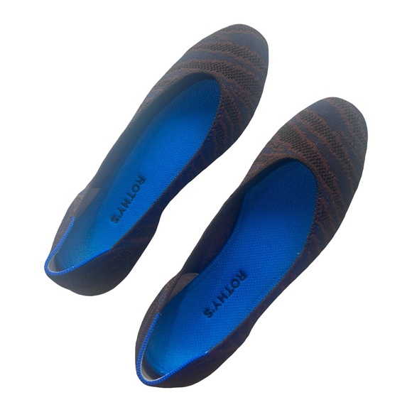 Rothy’s Sapphire Zebra Slip On Flats Size 9.5 Excellent Condition - Picture 4 of 9